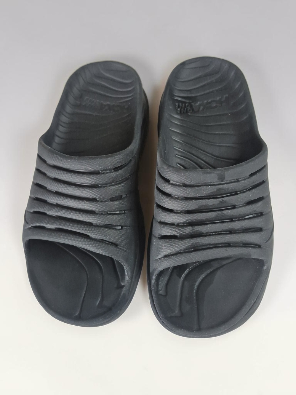 HOKA ONE ONE Ora Recovery Men's Black Slip-On Lightweight Comfort Slide Sandals